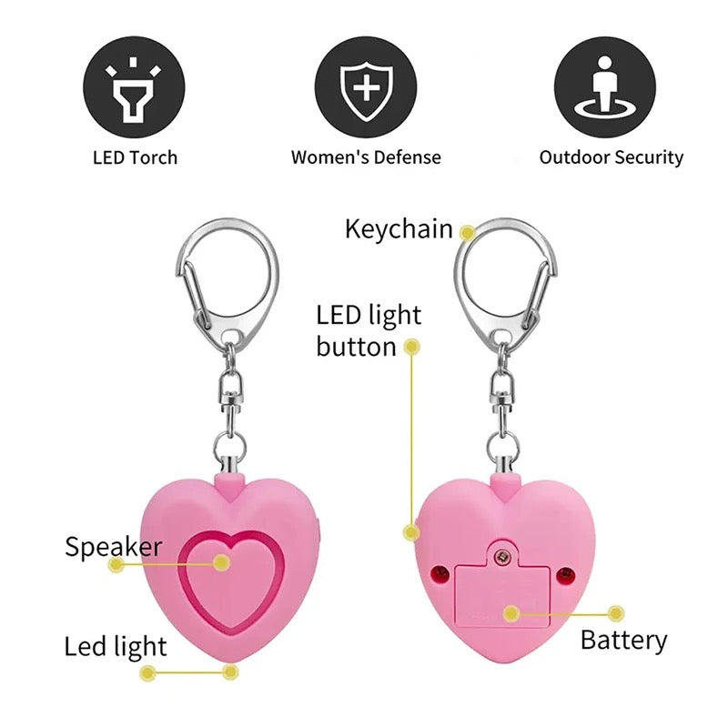 Heart Keychain Alarm